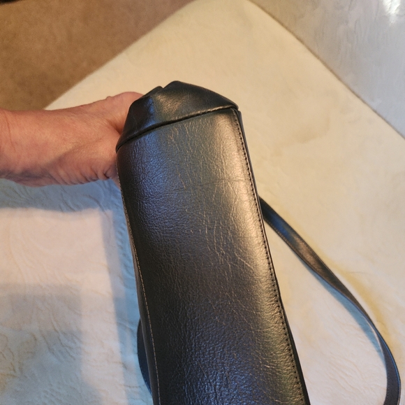 STUART WEITZMAN Metalic Gray Studded Crossbody - Picture 3 of 4